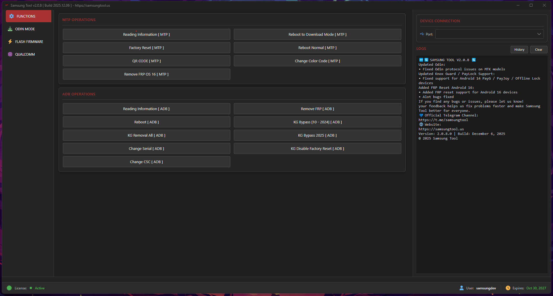 Samsung Tool Screenshot